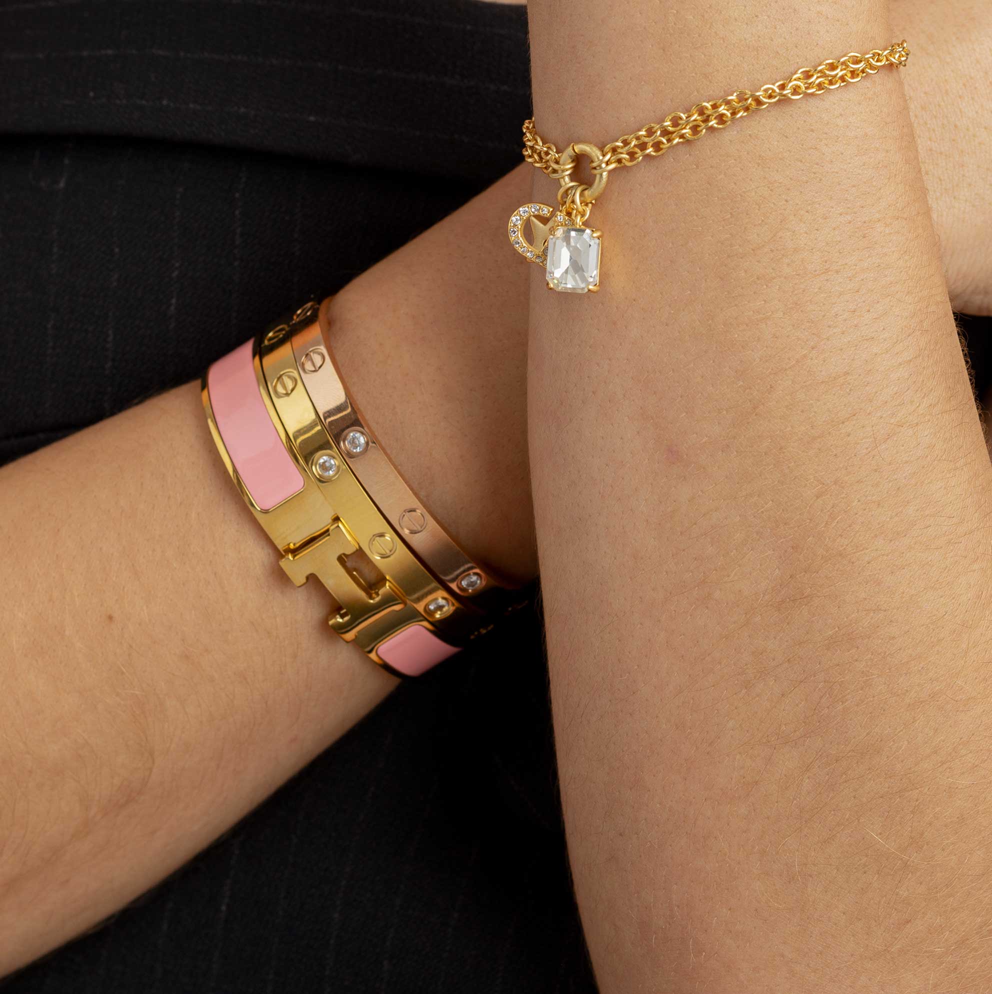 Pulsera Love Rosa Gold