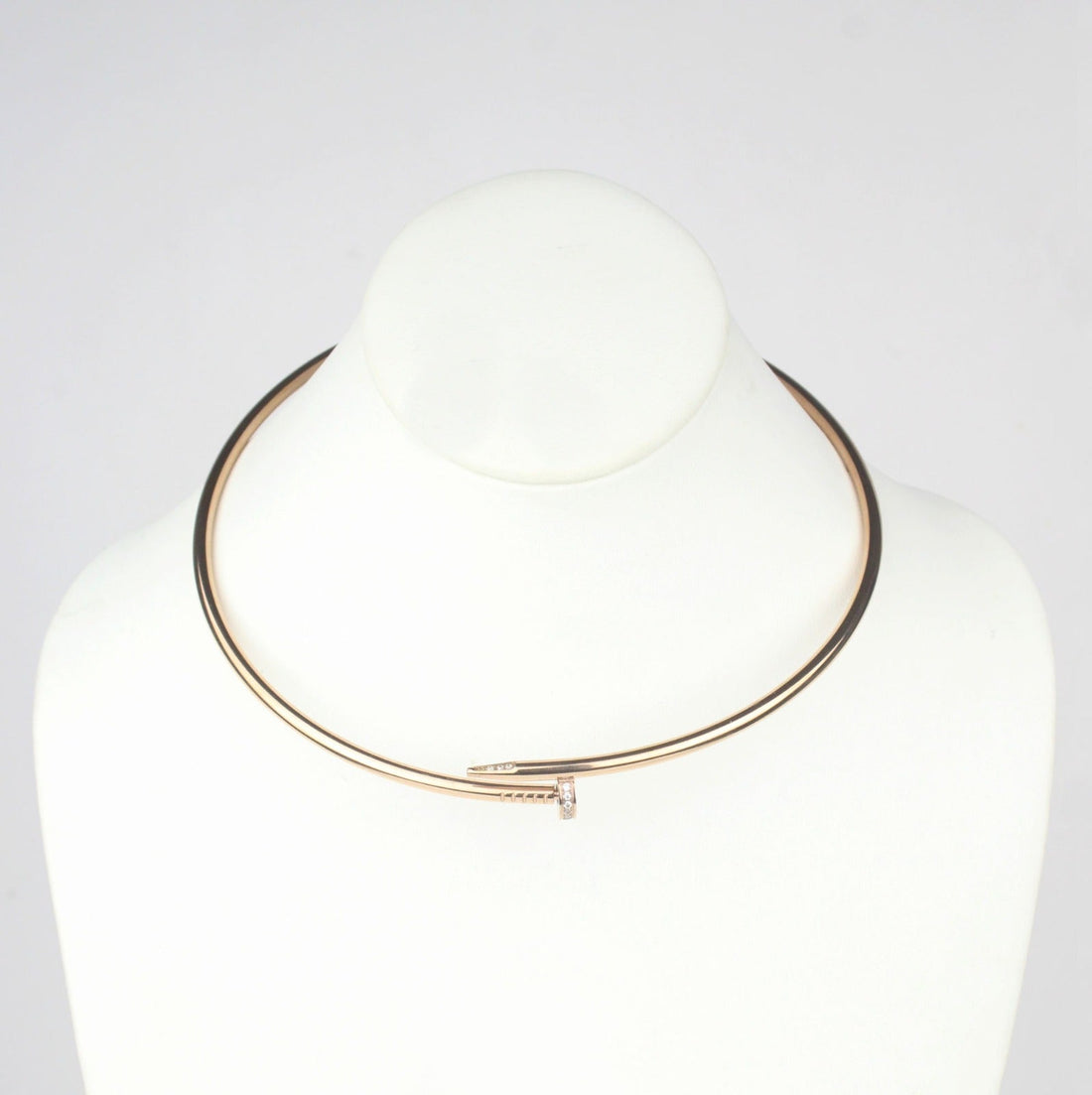Collar Tipo Clavo Rosa Gold