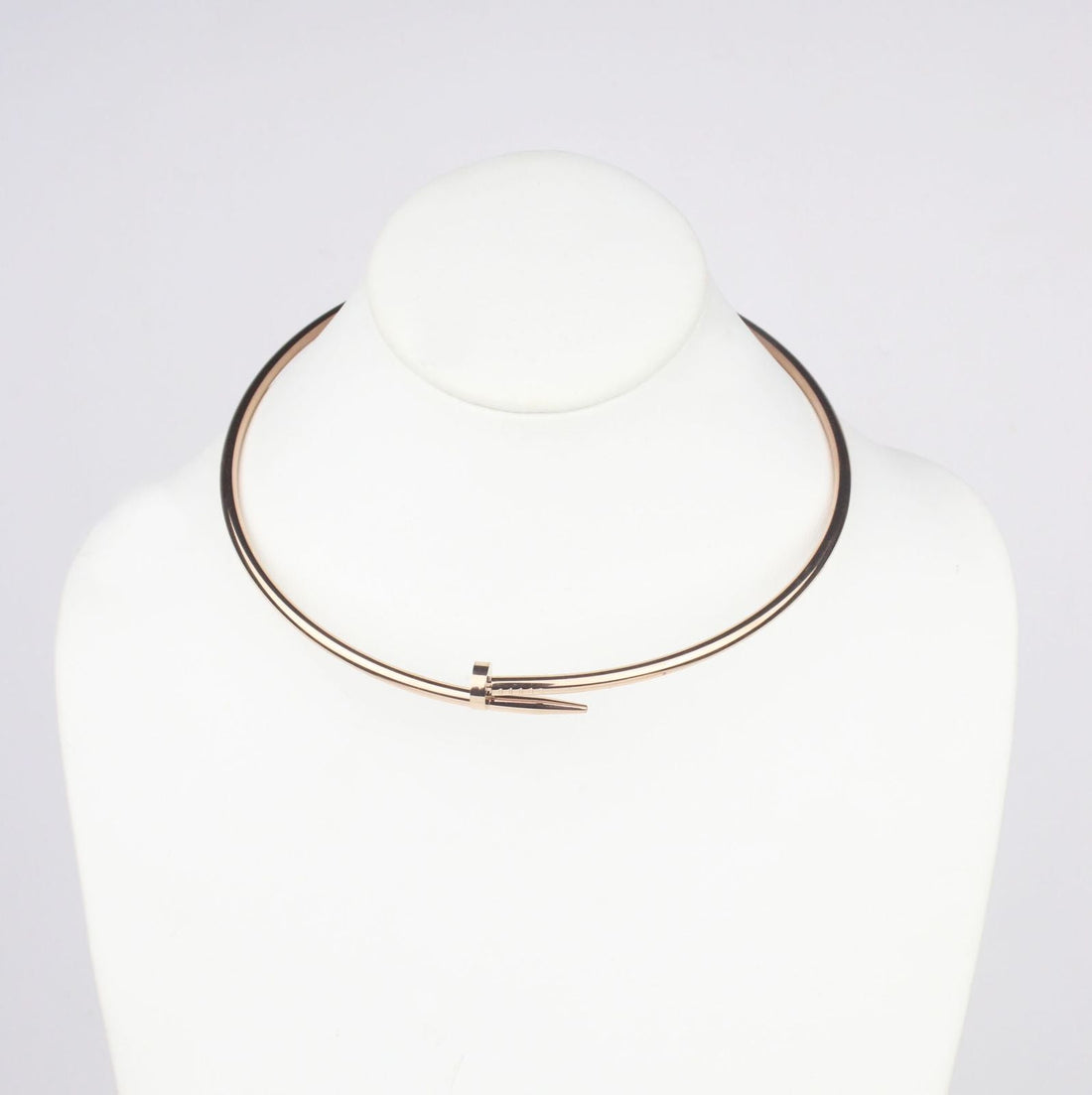 Collar Tipo Clavo Rosa Gold 2
