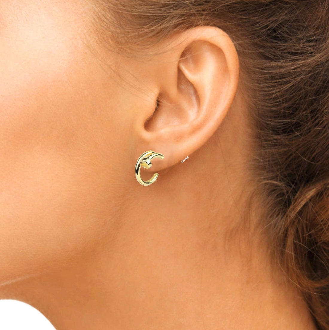 aretes clavo cartier