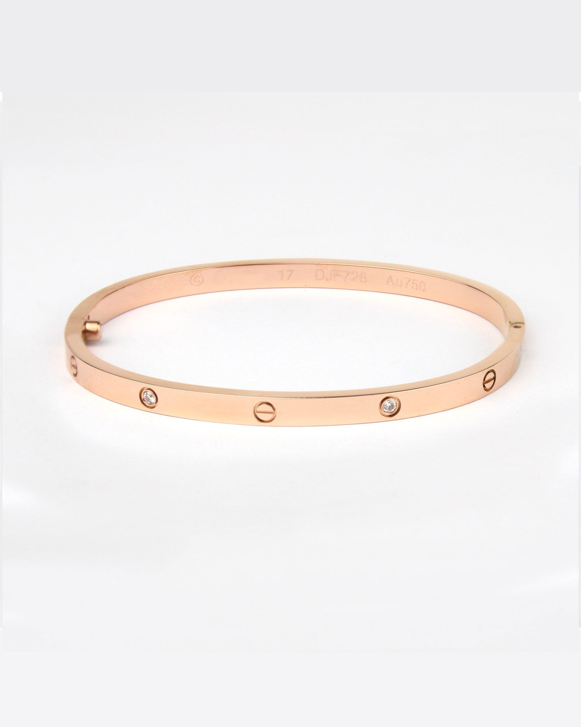Pulsera Love Rosa Gold Delgado
