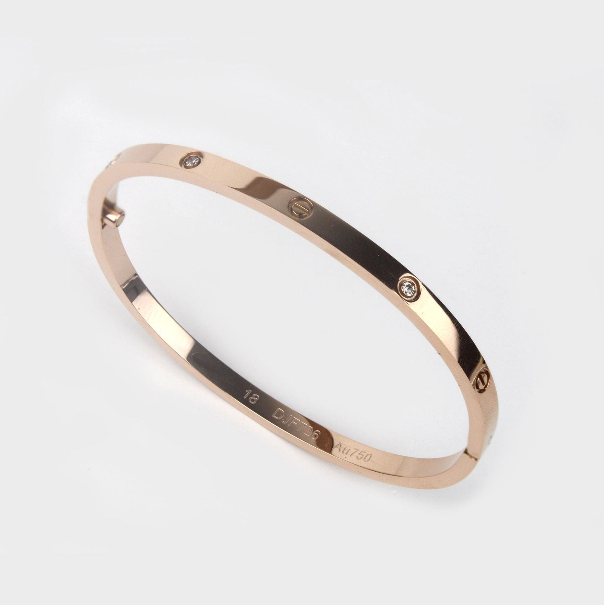 Pulsera Love Rosa Gold Delgado