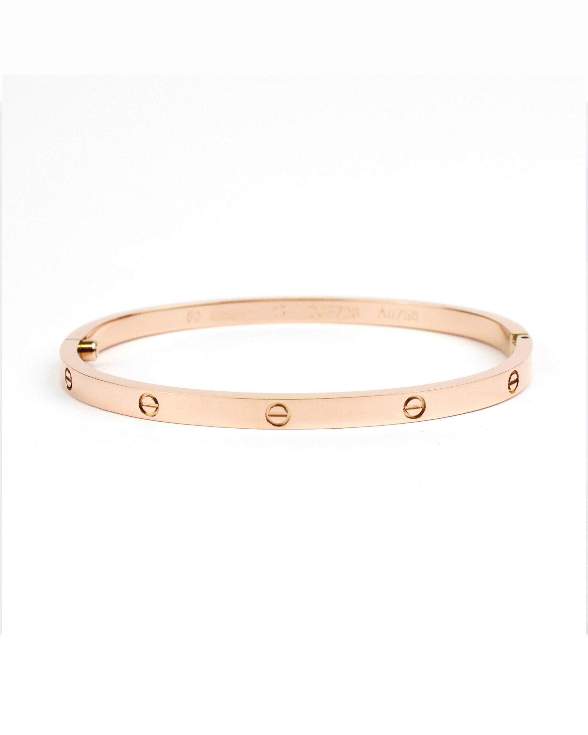 Pulsera Love Rosa Gold Delgado