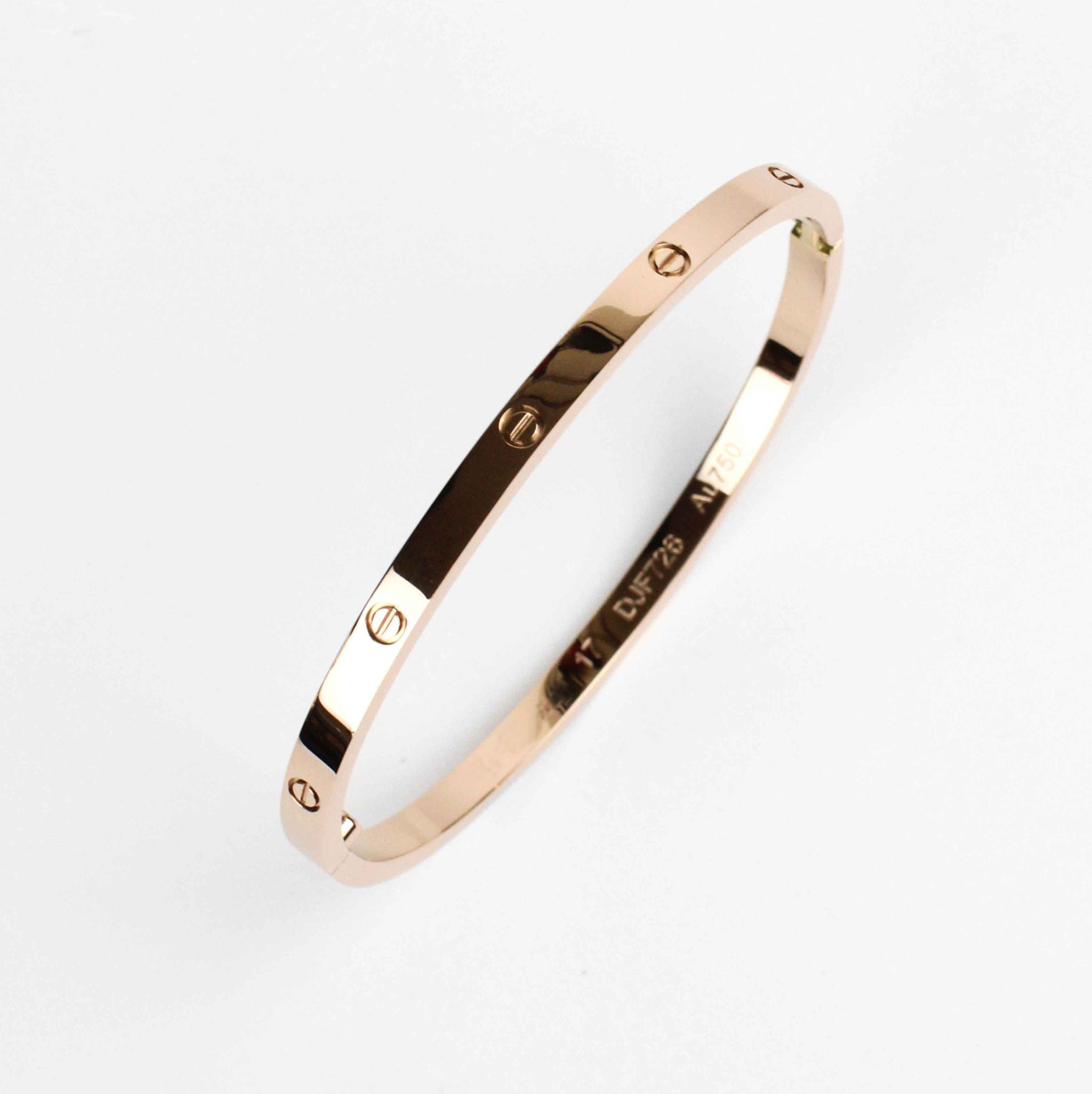 Pulsera Love Rosa Gold Delgado