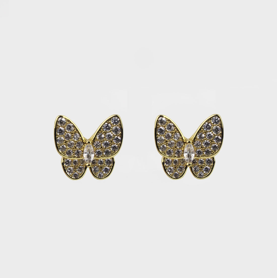 Aretes Tipo V C Mariposa